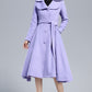 Purple Swing Coat, Warm Winter Coat 3162