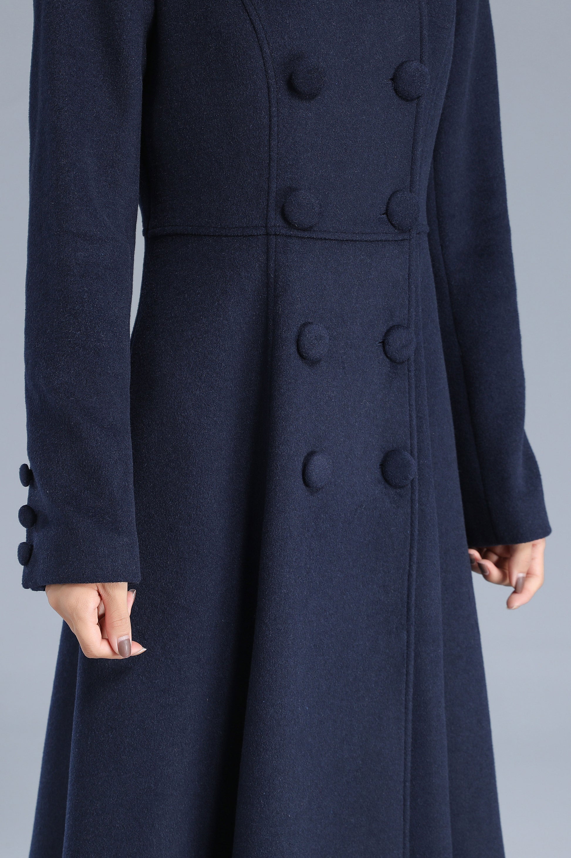 High Neck Winter Wool Coat 3211 – XiaoLizi