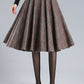 Wool Tartan A Line Skirt 3167