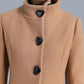 Vintage Inspired Single Breasted Winter Wool Coat 3201