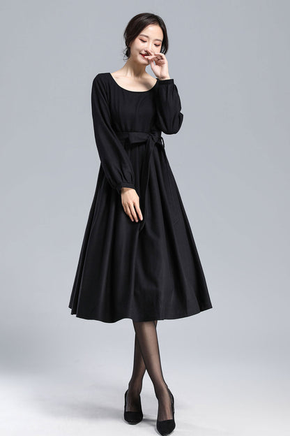 Handmade Pleated Mod Dress 3179