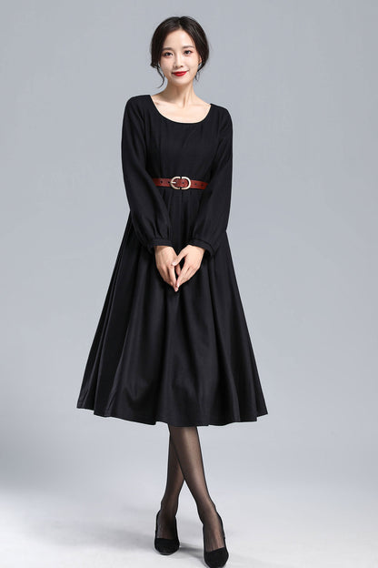 Handmade Pleated Mod Dress 3179