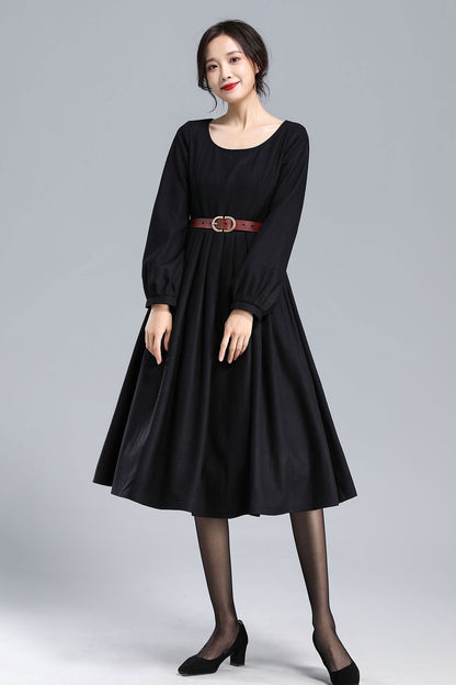 Handmade Pleated Mod Dress 3179