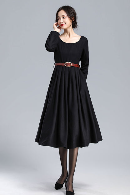 Handmade Pleated Mod Dress 3179