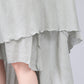 Elastic Waist Swing Causal Long Plus Size Skirt 3559