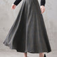 Autumn Women A Line Wool Skirt 3291#