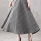 Vintage Inspired High Waist Tartan Skirt 3293