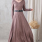 Long Sleeve Fit and Flare Full Dress 3331