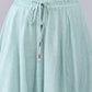 Swing Linen Maxi Causal Long Linen Summer A Line Skirt 3566
