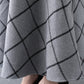Women A-Line Plaid Wool Skirt 384301
