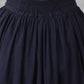 Layered Pleated Linen Midi Skirt 3306