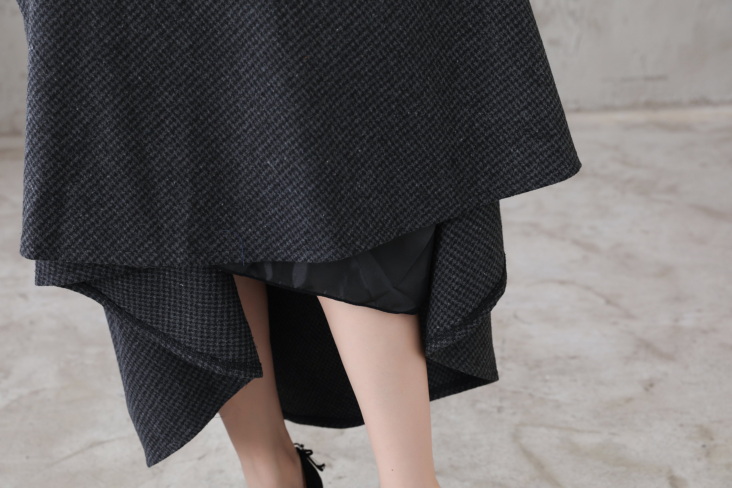 Thick long wool outlet skirt