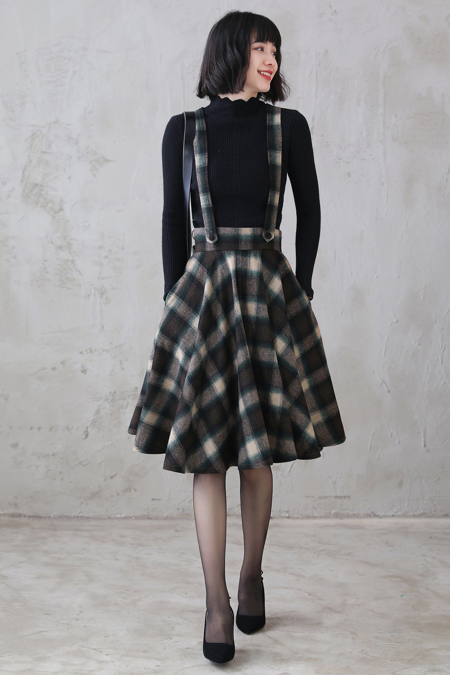 Vintage Inspired wool Circle Skirt 311101
