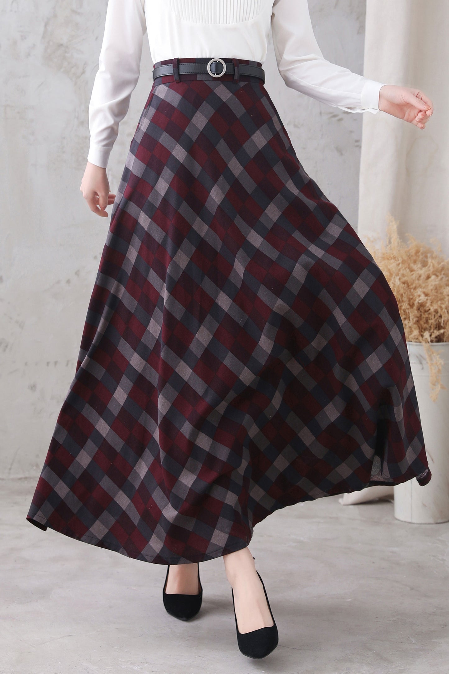Spring New Stylish Long Linen Skirt 3322