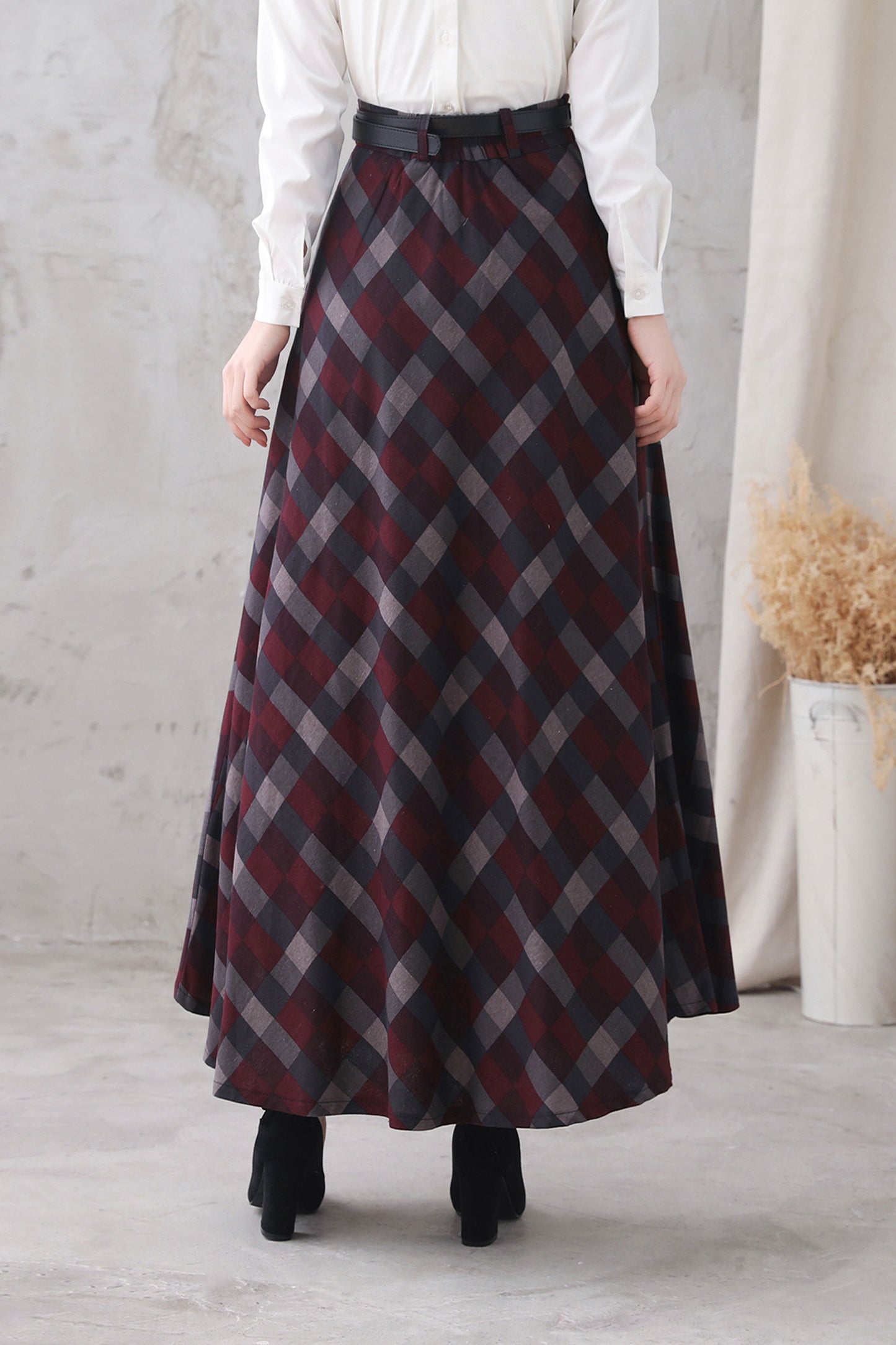 Spring New Stylish Long Linen Skirt 3322