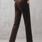 Coffee Corduroy Pants, Long Corduroy pants for women 3109