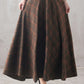 Vintage Inspired Long Plaid Wool Skirt 3102