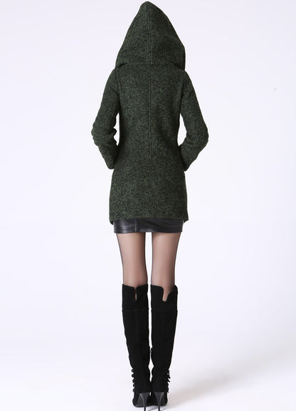 Green wool jacket