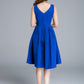 Blue Summer Party Dress 1656#