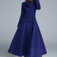 Blue Double Breasted Wool Coat 1685
