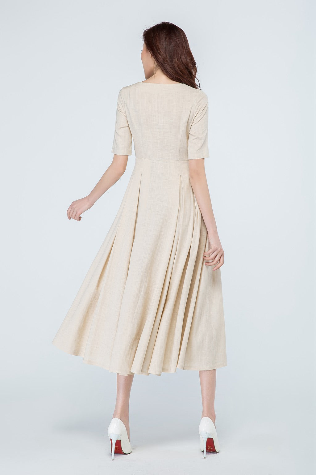 pleated dress