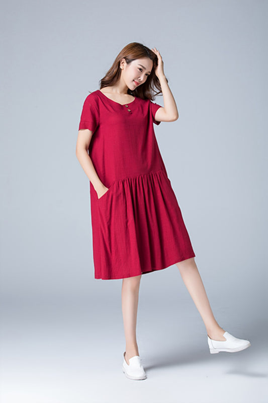 tunic linen dress