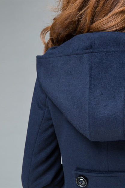 hooded coat