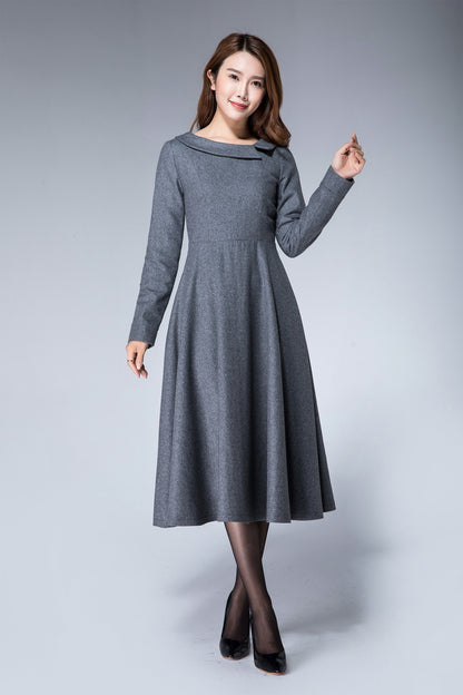 gray dress