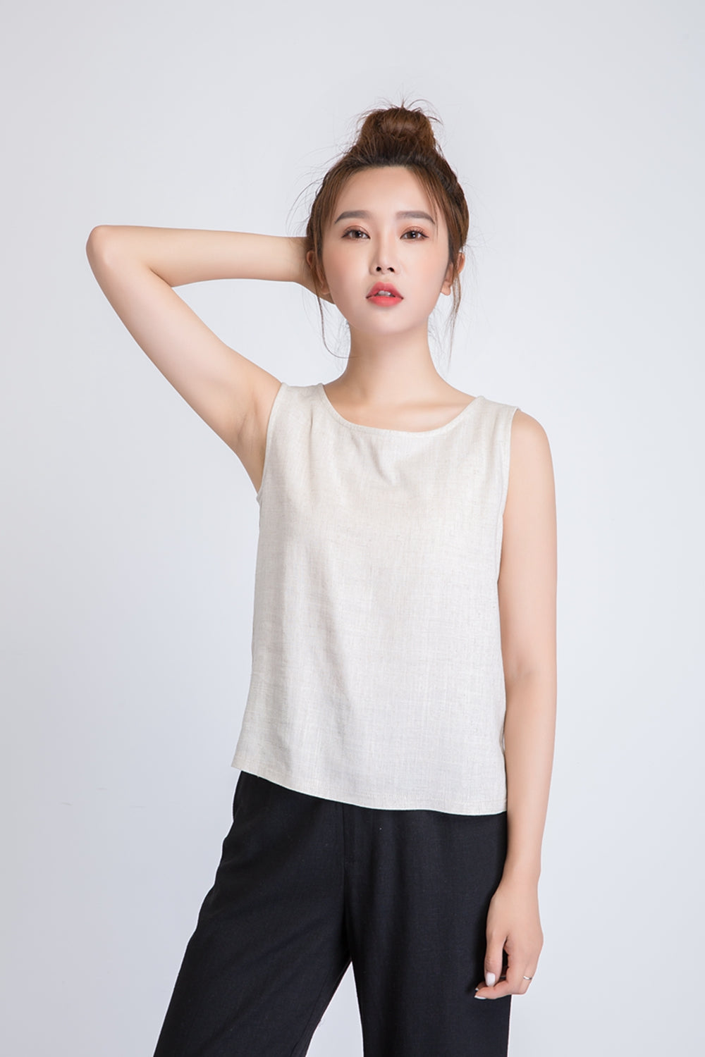 Womens linen tank top 1945