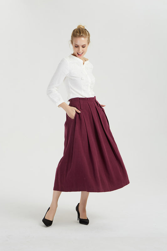 linen skirt