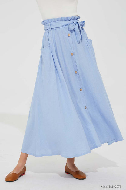 button skirt