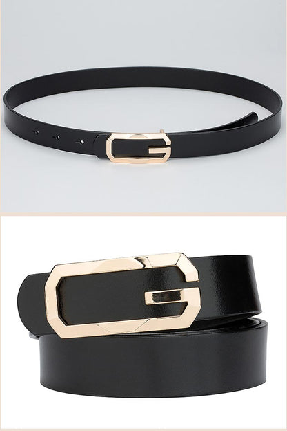 Summer fashion versatile formal smooth buckle wear casual cowhide belt YD005