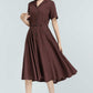 50s inspired swing shirt dress 2318#