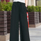 Women Long Palazzo Linen Pants 2526#