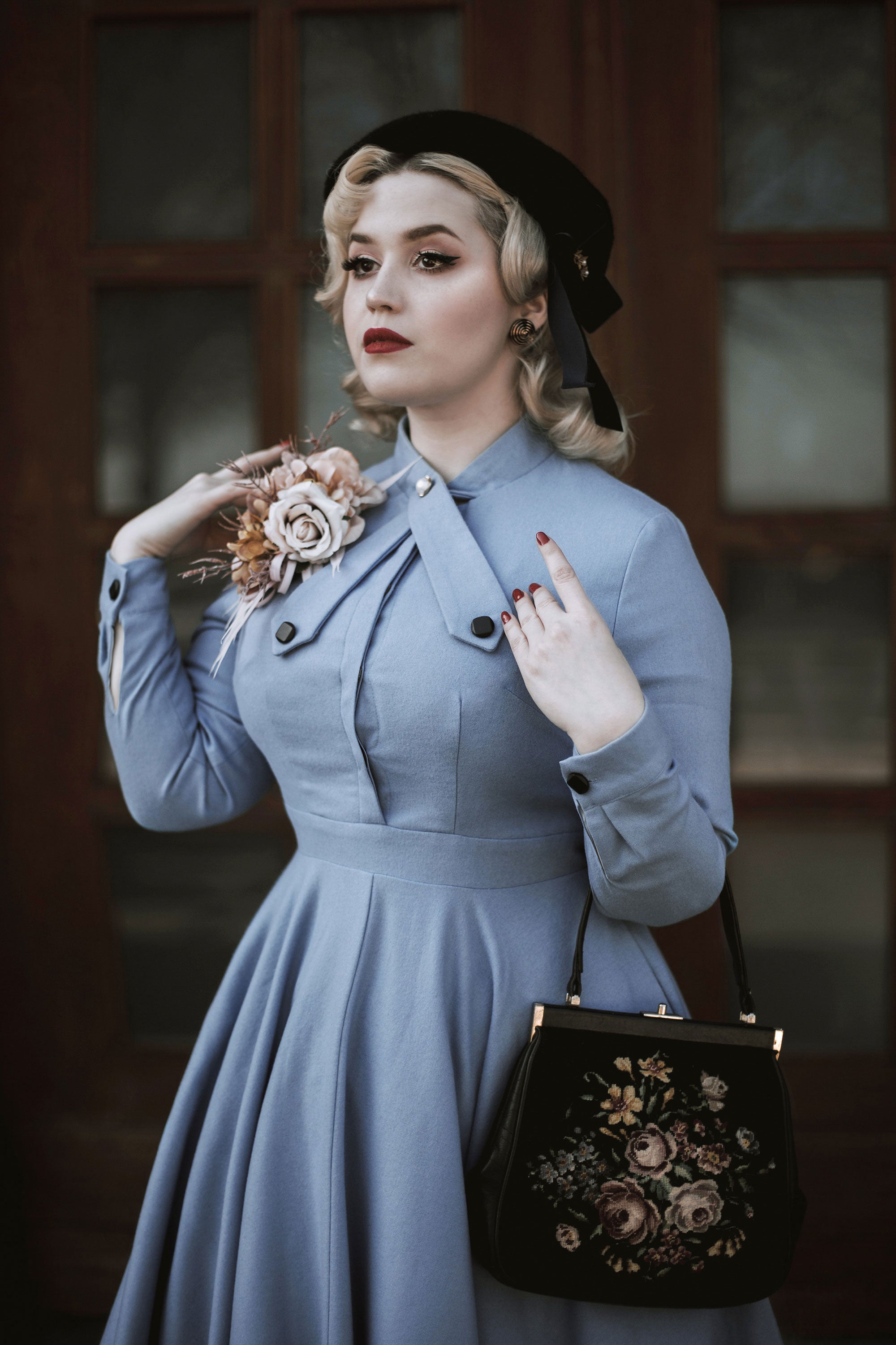 50s fit clearance and flare dress