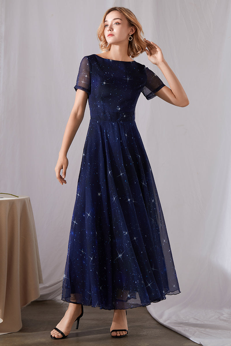 chiffon night dress SHITINN Women's V Neck Solid Color Short Sleeve Chiffon Waist Closing Evening Dress Tuxedo Nightgown Enjoy Night Pajamas Lady Night Clothes