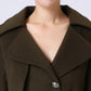 Army Green Military trench Coat 1053#