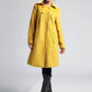 Woman wool coat Yellow jacket winter coat (399)