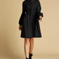Fit and flare swing coat for winter  0354#