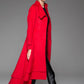 Red wool coat maxi women coat winter coat 1422#