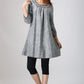 Xiaolizi Hand tunic dress in grey 0783#