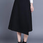 Irregular a-line skirt with high waist S003