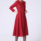 Red cashmere coat winter coat warm women coat 1065#