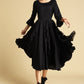Lace bridemaid dress / Black dress (353)
