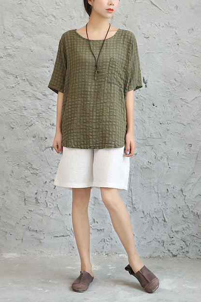 army green top
