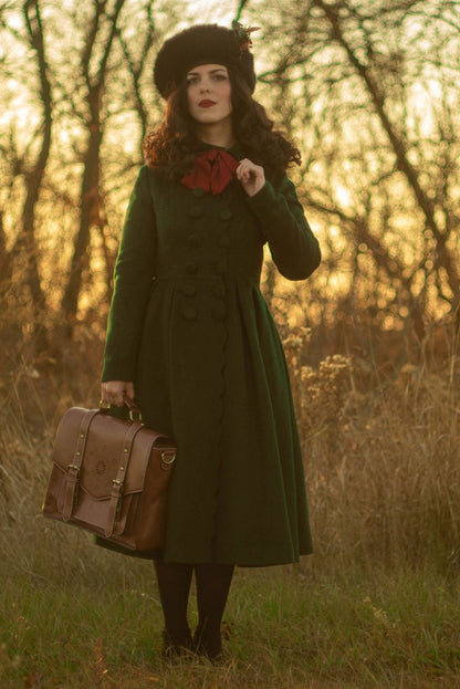 1940s Women Winter Wool Coat 3243