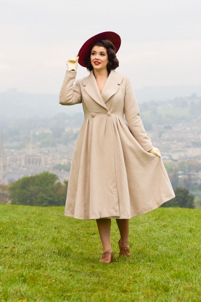 1950s 2024 wool coat