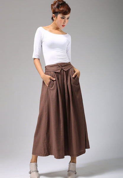 high waisted skirt