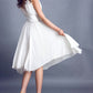 White dress wedding dress prom dress maxi dress (099)