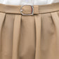 Women Swing High Waisted Midi Work Minimalist Skirt 3535